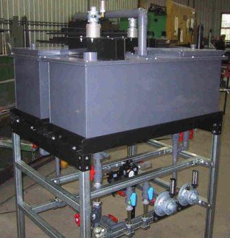 Solvent extraction pilot plant sized to treat 2 L/min.